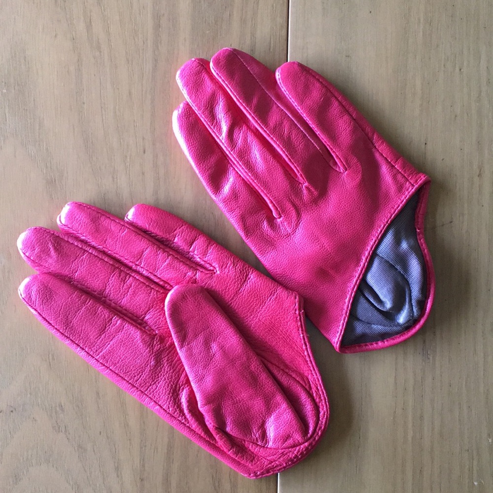 Red Half Gloves